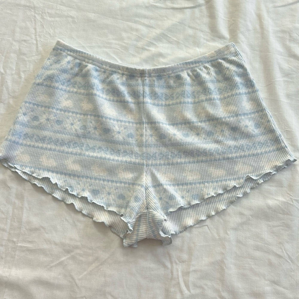 Blue christmas boy shorts